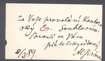 Vizitka spisovatele.