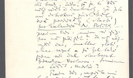 Dopis Ignátu Herrmannovi.