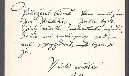 Dopis redakci časopisu Paleček.