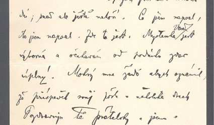 Dopis Ignátu Herrmannovi.