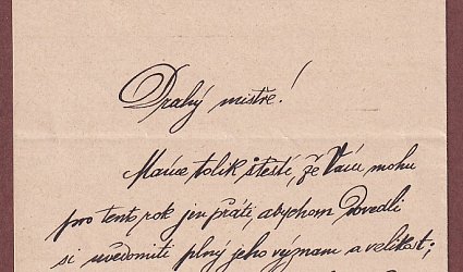 Dopis Ignátu Herrmannovi.