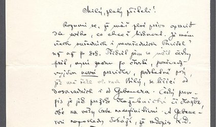 Dopis Ignátu Herrmannovi.