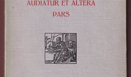 Audiatur et altera pars.