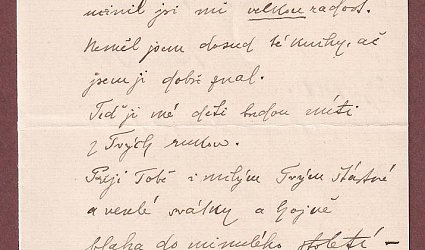 Dopis Ignátu Herrmannovi.