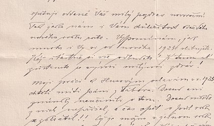 Dopis pro Jaromíra Uhlíře.