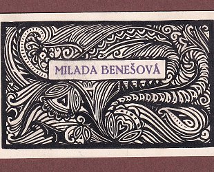 Navštívenka Milada Benešová.