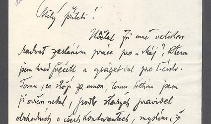 Dopis Ignátu Herrmannovi.