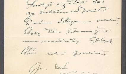 Dopis Ignátu Herrmannovi.