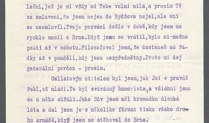 Dopis Ignátu Herrmannovi.