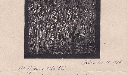 Dopis Jaroslavu Uhlířovi.