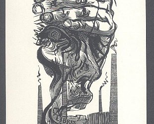 Ex libris Jan Beránek. Wolkerovský motiv.