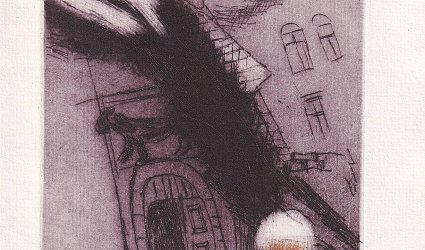 Pamětní list ke slavnostnímu shromáždění svolanému k poctě 75. narozenin spisovatele Bohumila Hrabala v Národním muzeu v Praze 12. května 1989.