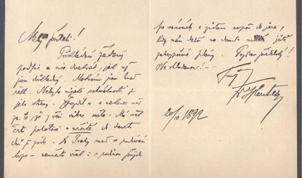 Dopis Ignátu Herrmannovi.