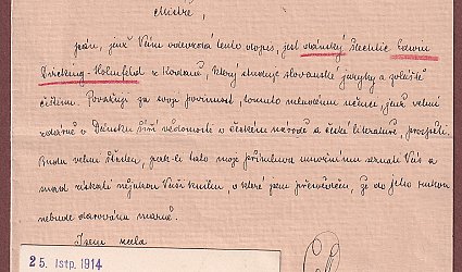 Konvolur dvou autografů.