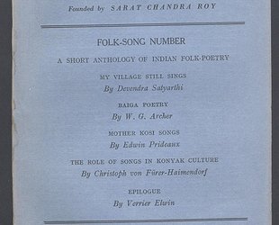 Man in India. A Quarterly Record of Anthropological Science with Special Reference to India. Folk-Song Number. Vol. XXIII. No. I. March 1943.