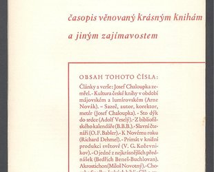 Bibliofil. Ročník VII. Číslo 2.