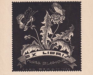 Ex Libris Máňa Bláhová.