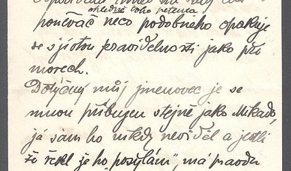 Dopis Ignátu Herrmannovi.
