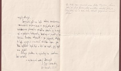 Dopis Ignátu Herrmannovi.