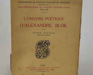 L´Uunivers Poétique d'Alexandre Blok.