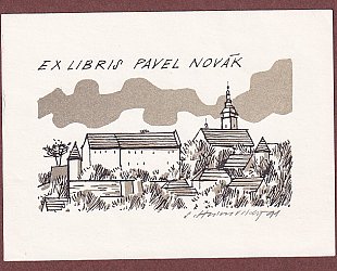 Ex Libris Pavel Novák. Moravské Budějovice.