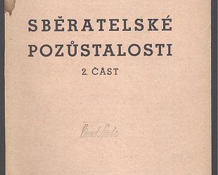 LXII. Zinkova aukce. Sběratelské pozůstalosti. 2. část.