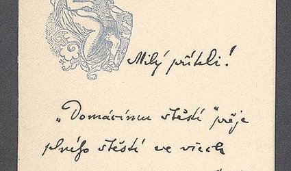 Karta se sdělením.