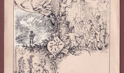 Kalendář 1886. Švanda dudák.