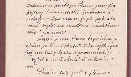 Dopis Ignátu Herrmannovi.