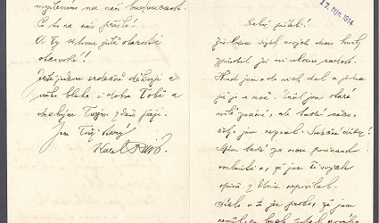 Dopis Ignátu Herrmannovi.