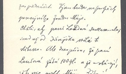 Dopis Ignátu Herrmannovi.