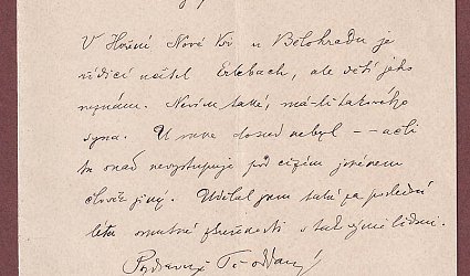 Dopis Ignátu Herrmannovi.