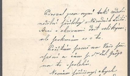 Dopis Ignátu Herrmannovi.