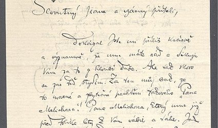 Dopis Ignátu Herrmannovi.