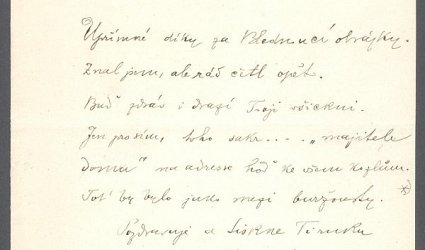 Dopis Ignátu Herrmannovi.