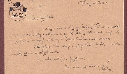 Korespondenční lístek pro Ignáta Herrmanna.