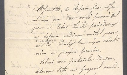 Dopis Ignátu Herrmannovi.