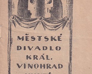 Divadelní program Městského divadla Královských Vinohrad. Sezona 1919 - 1920.