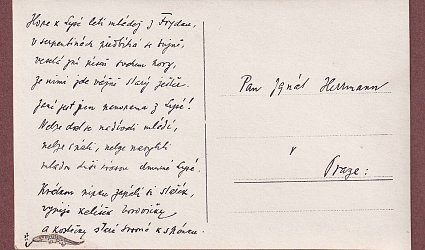 Pohlednice pro Ignáta Herrmanna.