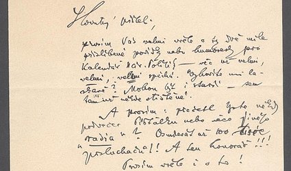 Dopis Ignátu Herrmannovi.