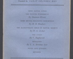 Man in India. A Quarterly Record of Anthropological Science with Special Reference to India. More Santal Songs. Vol. XXIV. No. 3. September 1944.
