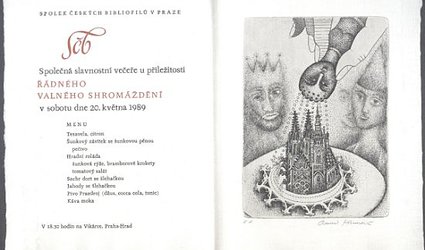 Společná slavnostní večeře u příležitosti řádného valného shromáždění SČB.