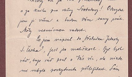 Dopis Ignátu Herrmannovi.