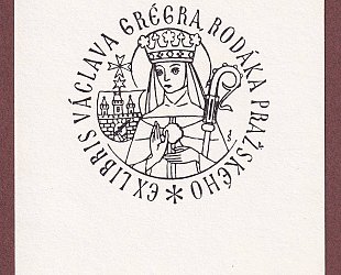 Ex Libris Václava Grégra, rodáka pražského.