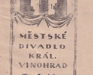 Divadelní program Městského divadla Královských Vinohrad. Sezona 1919 - 1920.