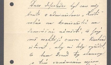 Dopis Ignátu Herrmannovi.