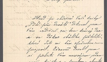 Dopis Ignátu Herrmannovi.