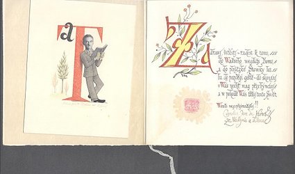 Přání s podpisem.