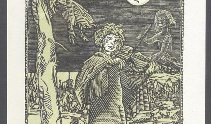 Ex libris Milan Dvořáček. Houslista.