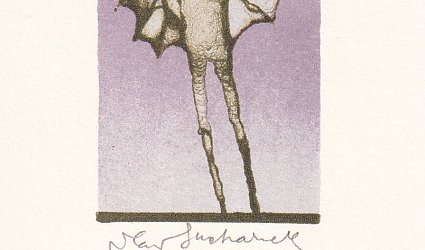 Okřídlená postava.